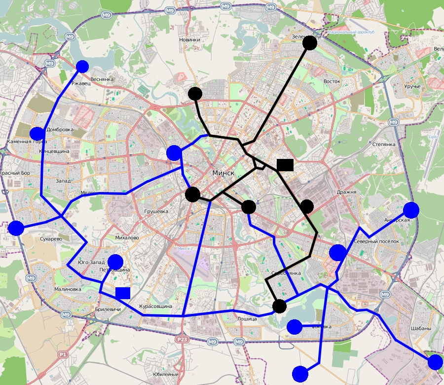 Карта минска с транспортом онлайн